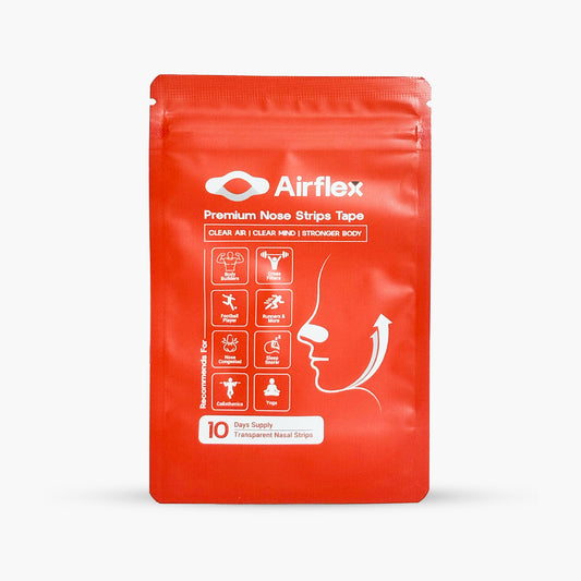 AIRFLEX Transparent Nasal Strips | Starter | 10 Strips