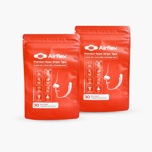 AIRFLEX Transparent Nasal Strips | Value | 60 Strips